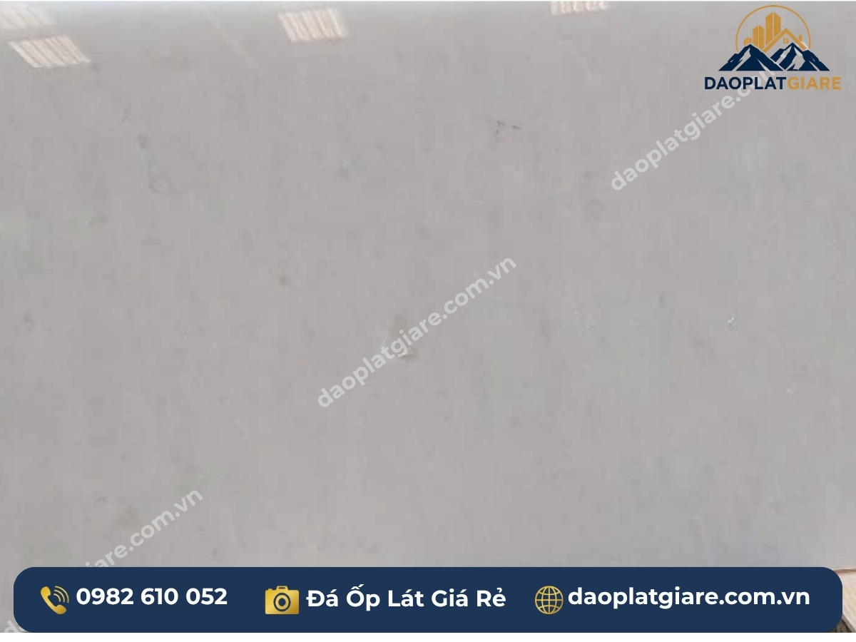 đá marble trắng không vân Yên Bái ốp mặt tiền nhà phố hiện đại