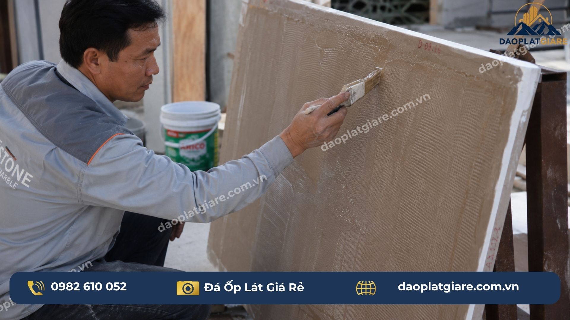 thi công đá ốp sàn đá cẩm thạch