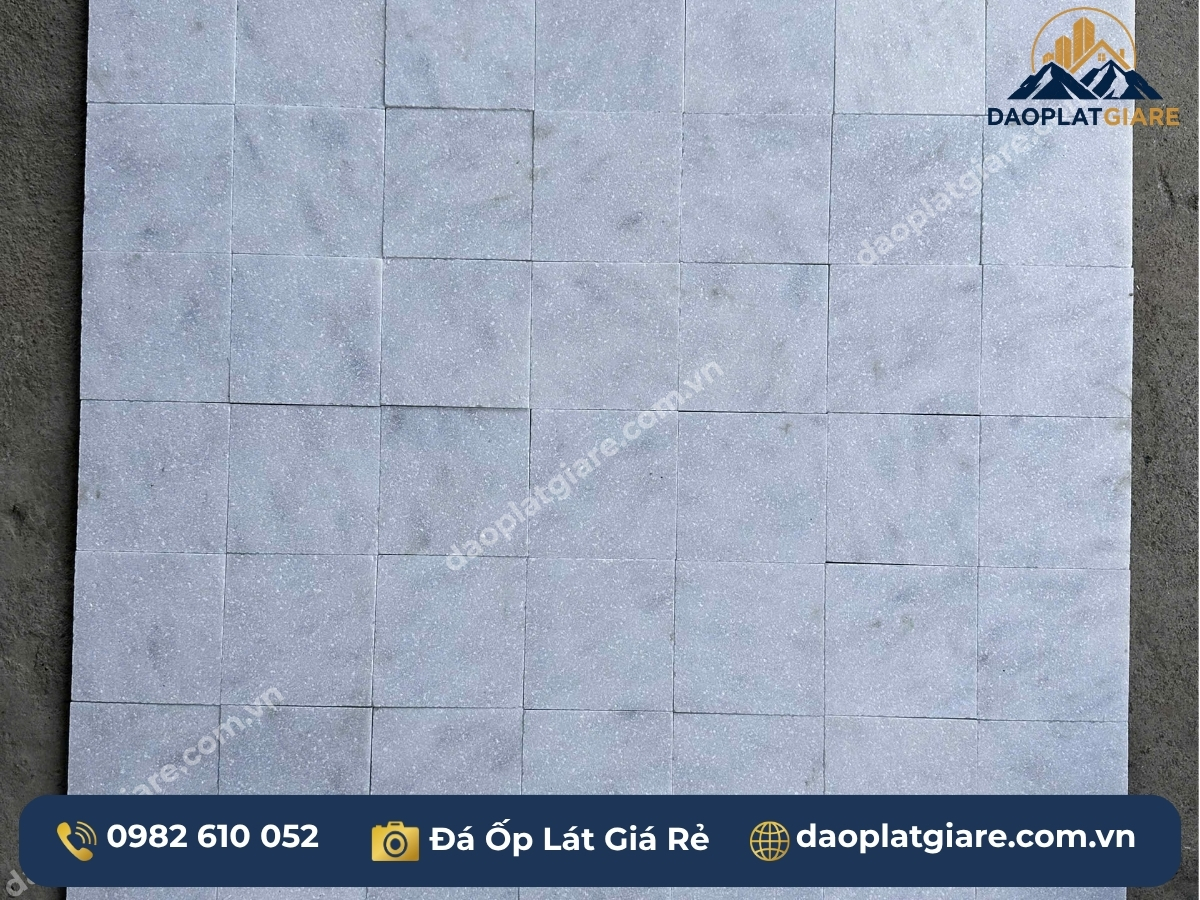 đá trắng sứ Yên Bái granite lát sân ngoài trời công trình tải trọng cao