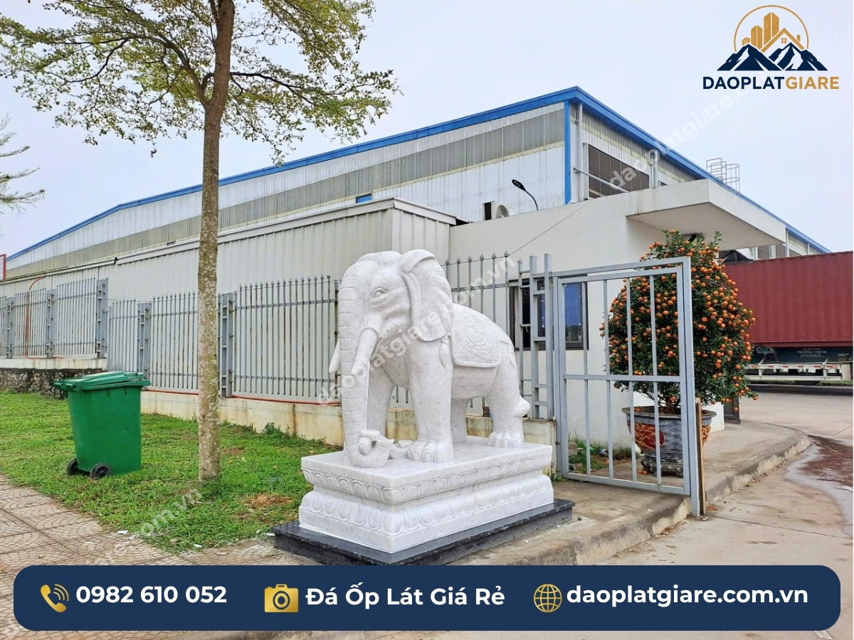 tượng đá marble trắng Yên Bái điêu khắc thủ công