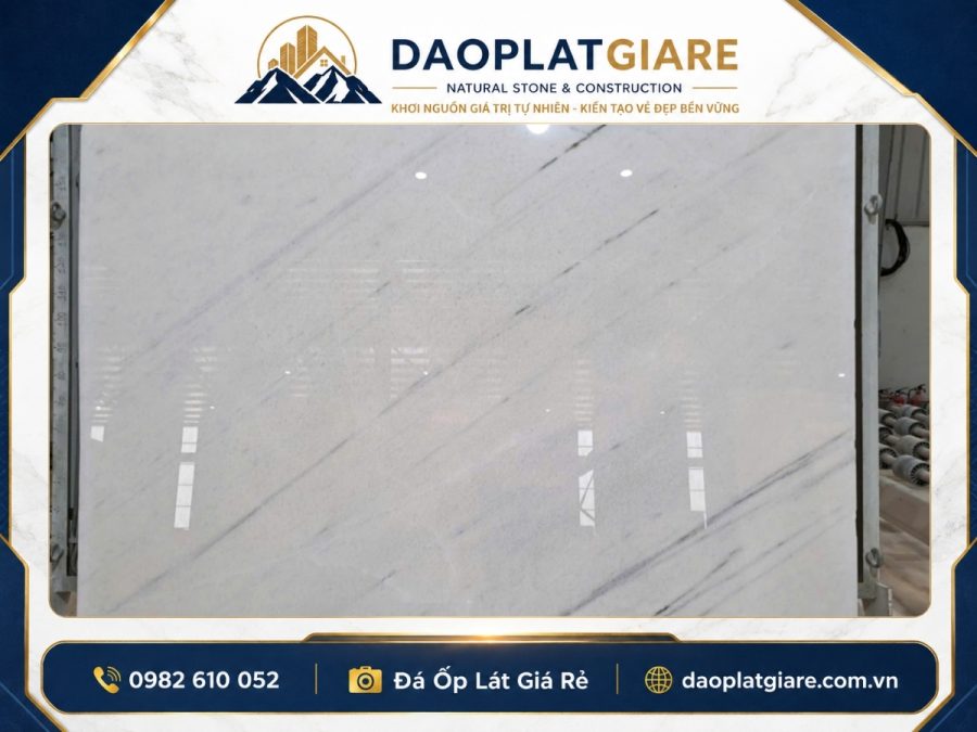 Đá Marble Trắng Ít Vân Yên Bái